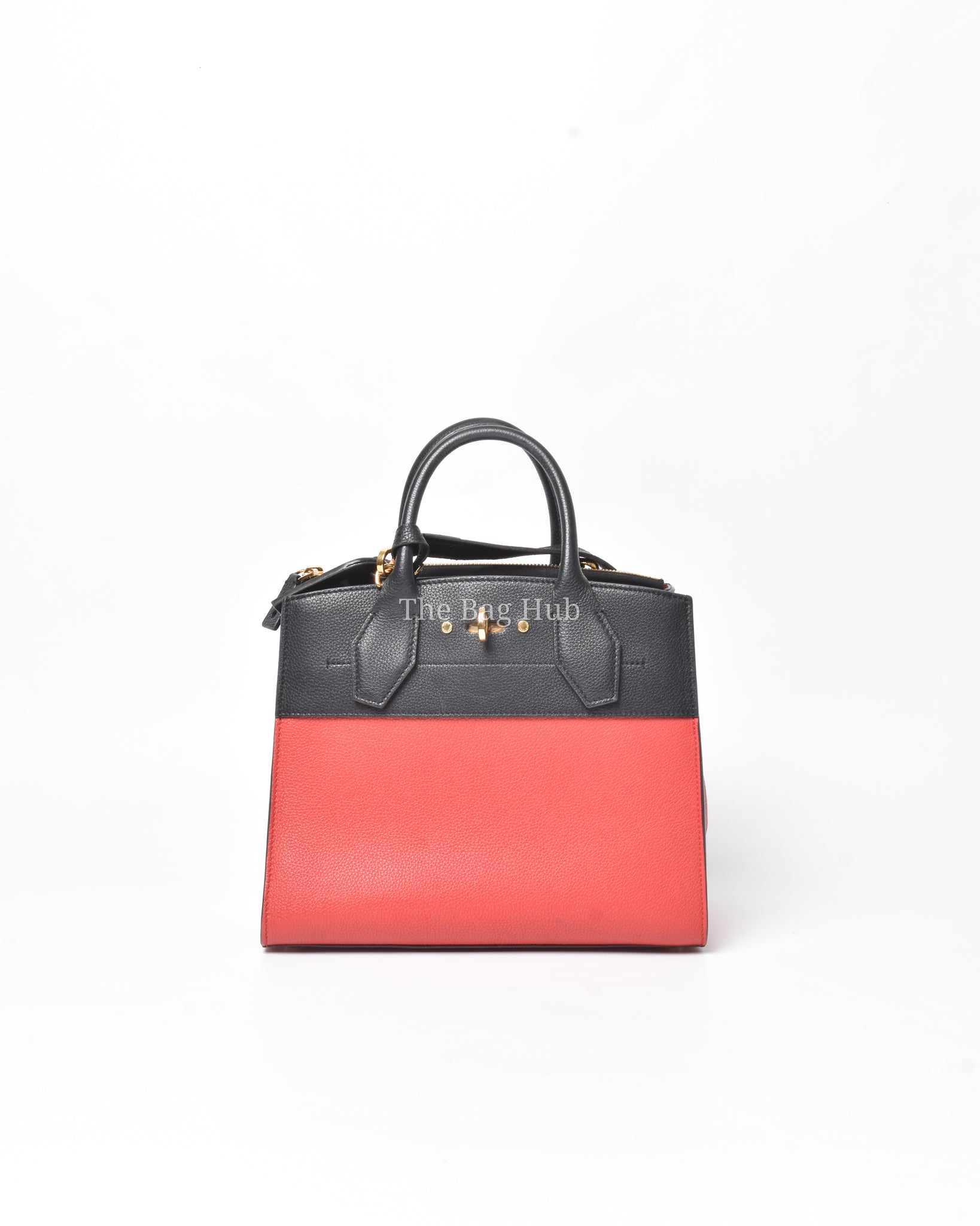 Louis Vuitton Fushcia Black Leather City Steamer PM Bag