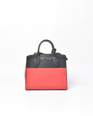 Louis Vuitton Fushcia Black Leather City Steamer PM Bag