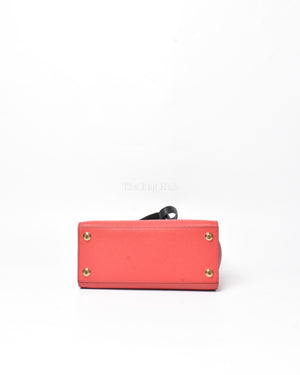 Louis Vuitton Fushcia Black Leather City Steamer PM Bag