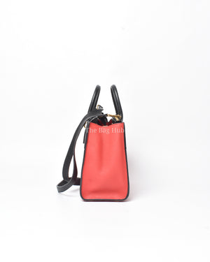 Louis Vuitton Fushcia Black Leather City Steamer PM Bag