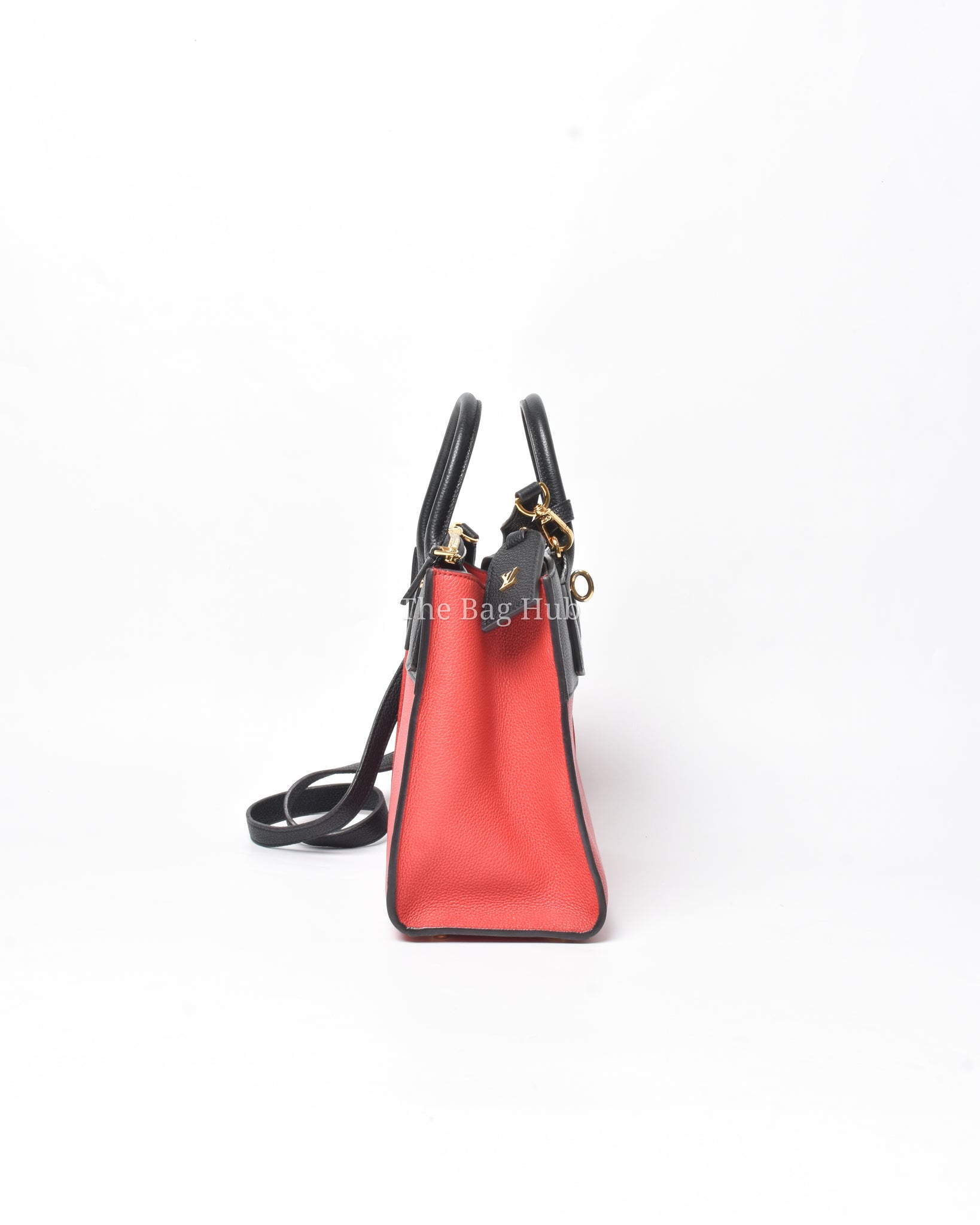 Louis Vuitton Fushcia Black Leather City Steamer PM Bag