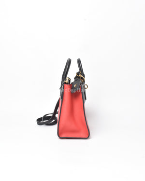 Louis Vuitton Fushcia Black Leather City Steamer PM Bag
