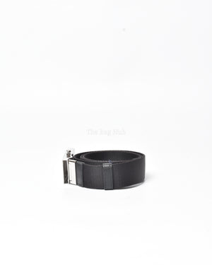 Prada Black Woven Re-Nylon Belt Size 90