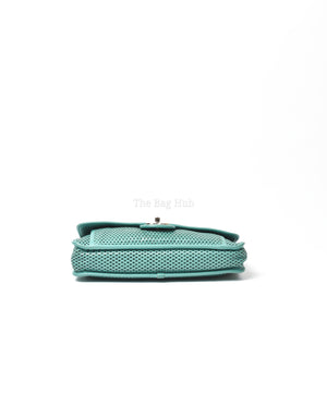 Chanel Green Matelasse Leather Up In The Air Flap Bag SHW