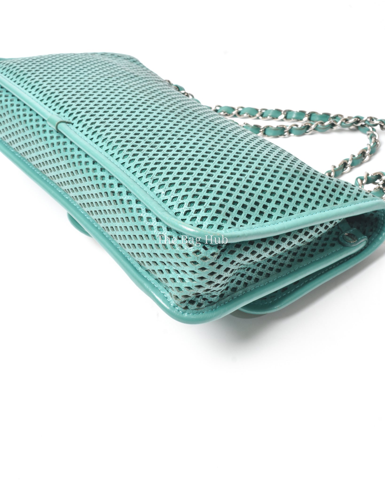 Chanel Green Matelasse Leather Up In The Air Flap Bag SHW