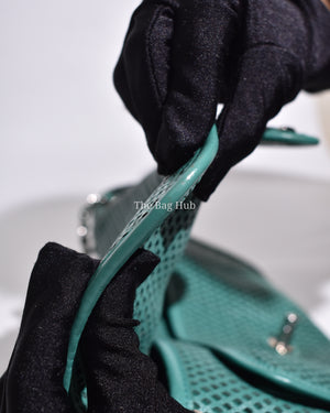Chanel Green Matelasse Leather Up In The Air Flap Bag SHW
