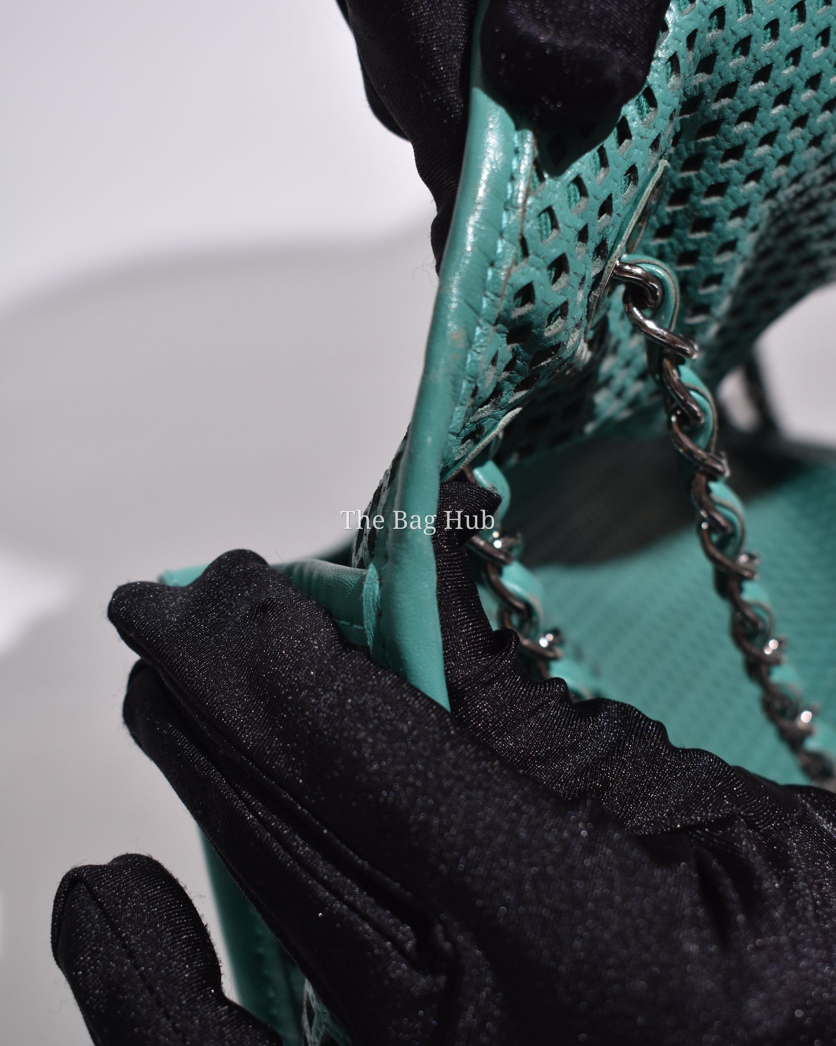 Chanel Green Matelasse Leather Up In The Air Flap Bag SHW