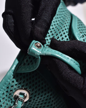Chanel Green Matelasse Leather Up In The Air Flap Bag SHW