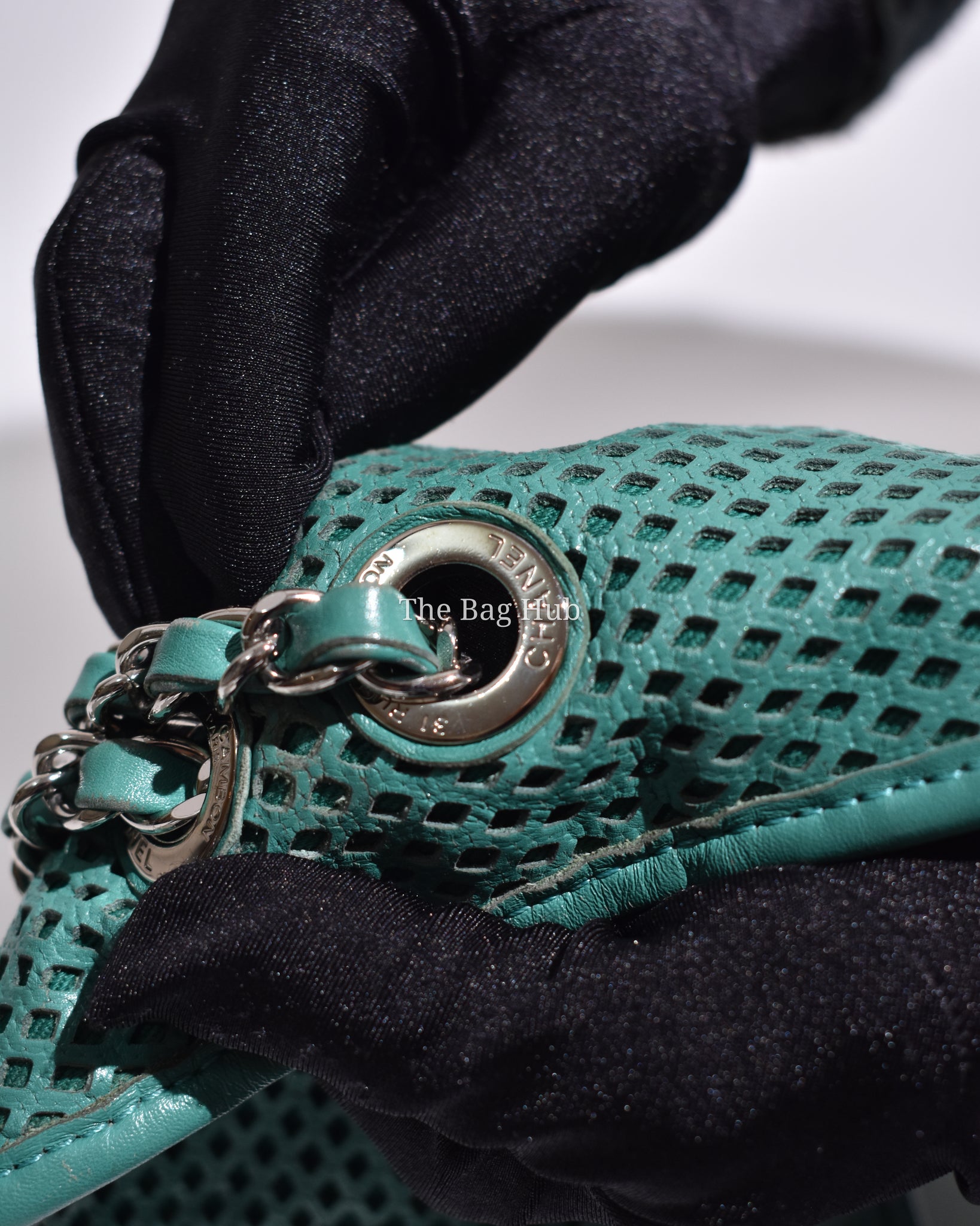 Chanel Green Matelasse Leather Up In The Air Flap Bag SHW