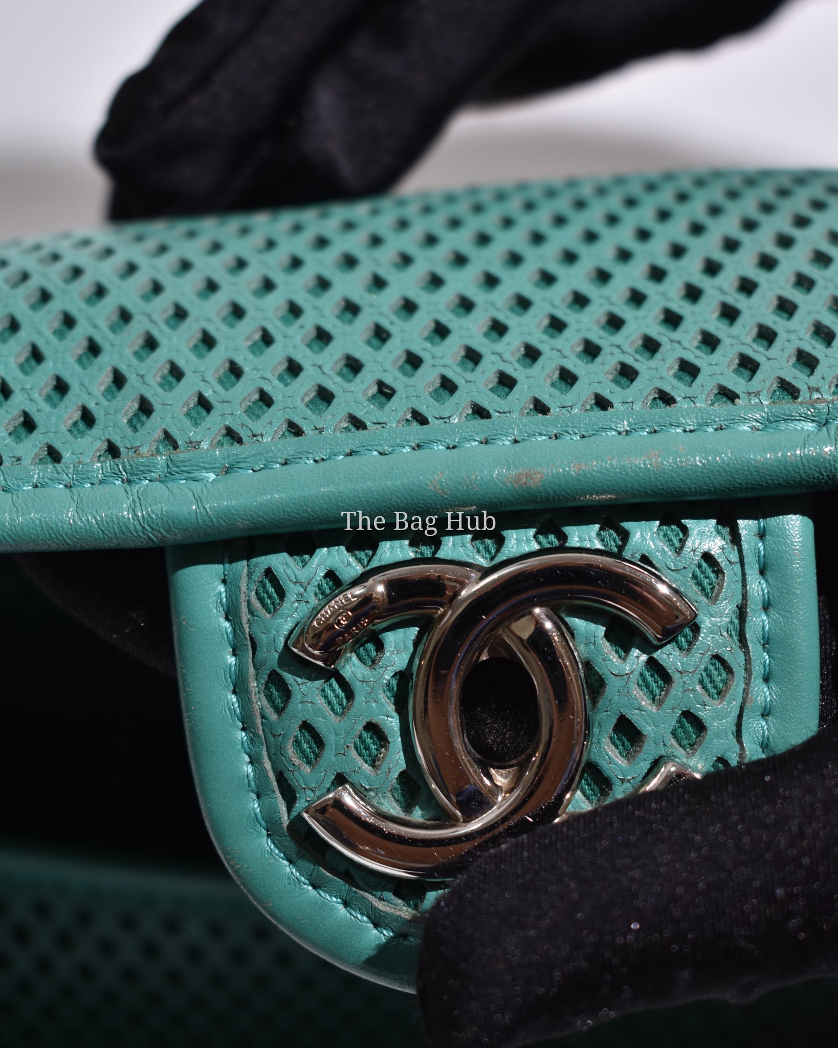 Chanel Green Matelasse Leather Up In The Air Flap Bag SHW
