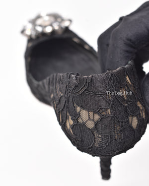 Dolce & Gabbana Black Lace Belluci Pumps Size 36.5-8