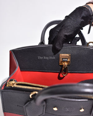 Louis Vuitton Fushcia Black Leather City Steamer PM Bag