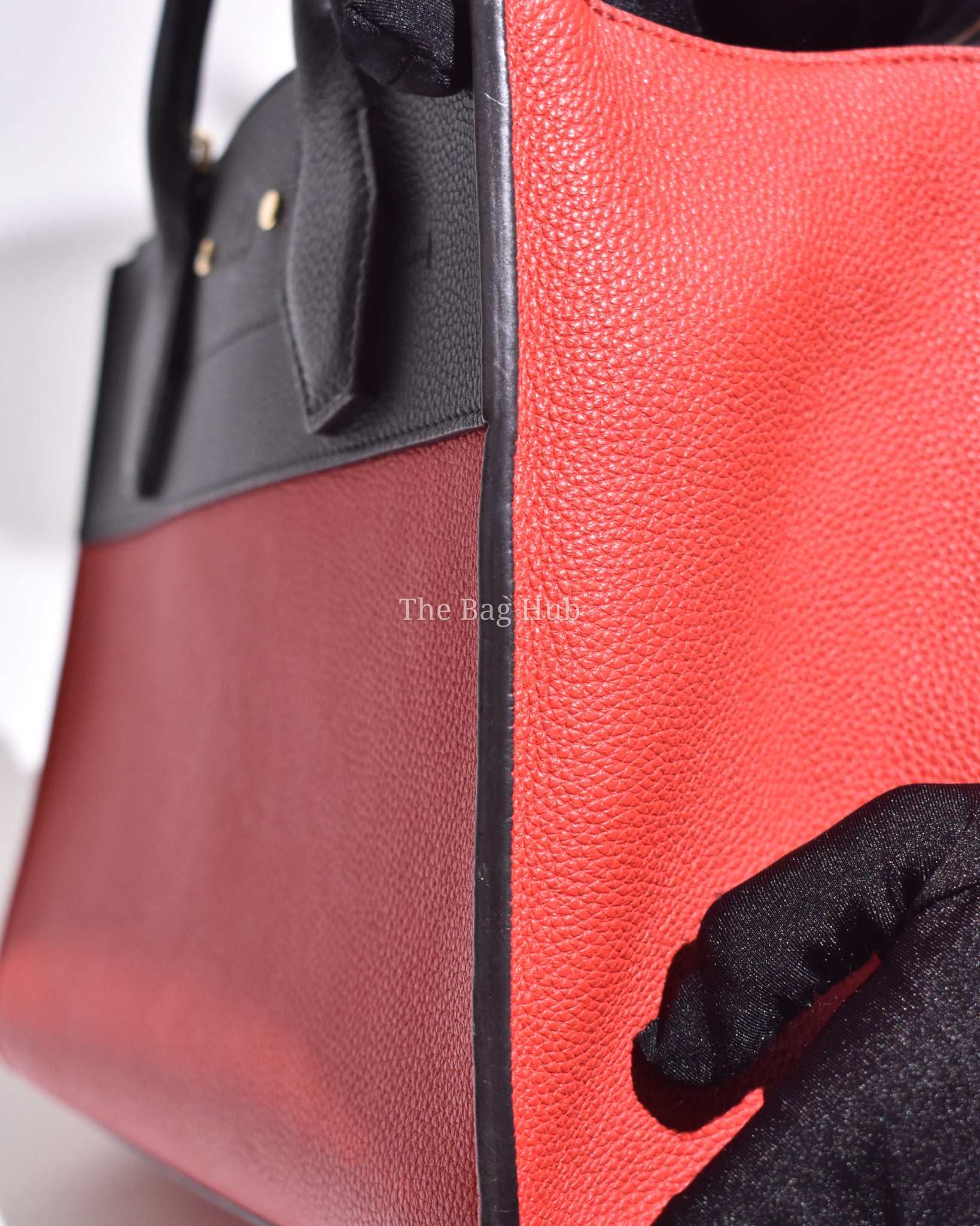 Louis Vuitton Fushcia Black Leather City Steamer PM Bag