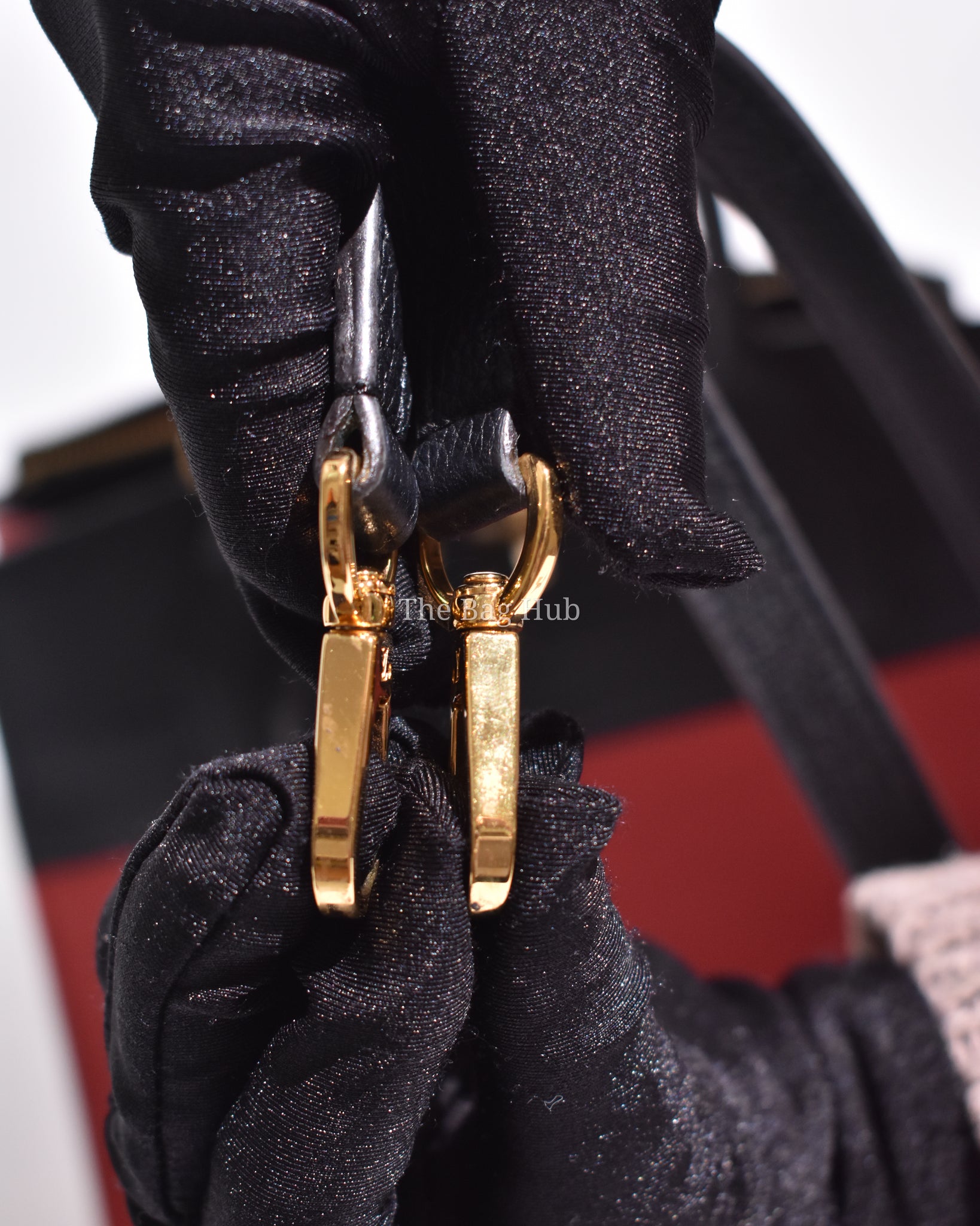 Louis Vuitton Fushcia Black Leather City Steamer PM Bag