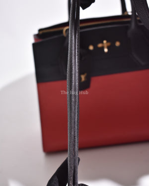 Louis Vuitton Fushcia Black Leather City Steamer PM Bag