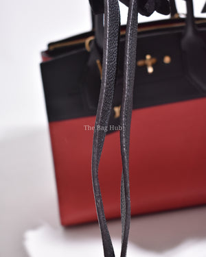 Louis Vuitton Fushcia Black Leather City Steamer PM Bag