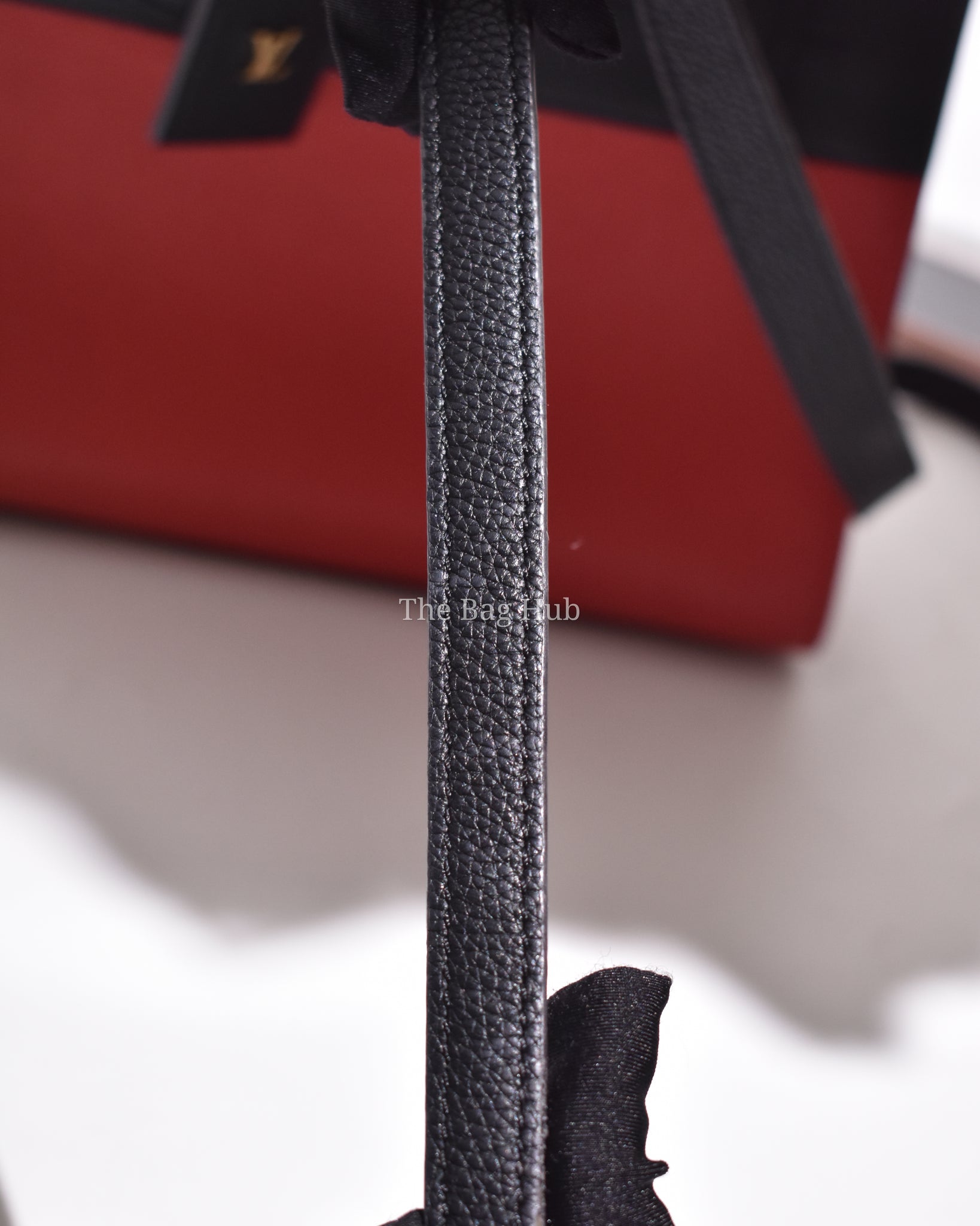 Louis Vuitton Fushcia Black Leather City Steamer PM Bag
