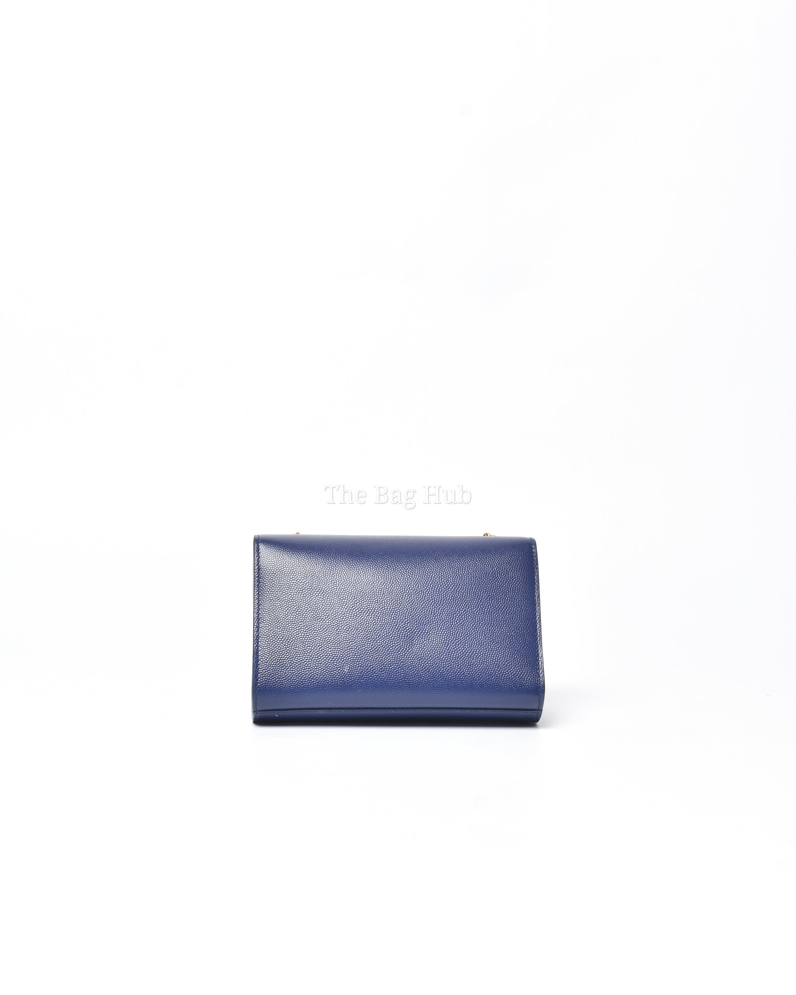 Saint Laurent Blue Grain Leather De Poudre Classic Kate Monogram Satchel  Small Bag