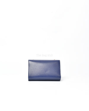 Saint Laurent Blue Grain Leather De Poudre Classic Kate Monogram Satchel  Small Bag