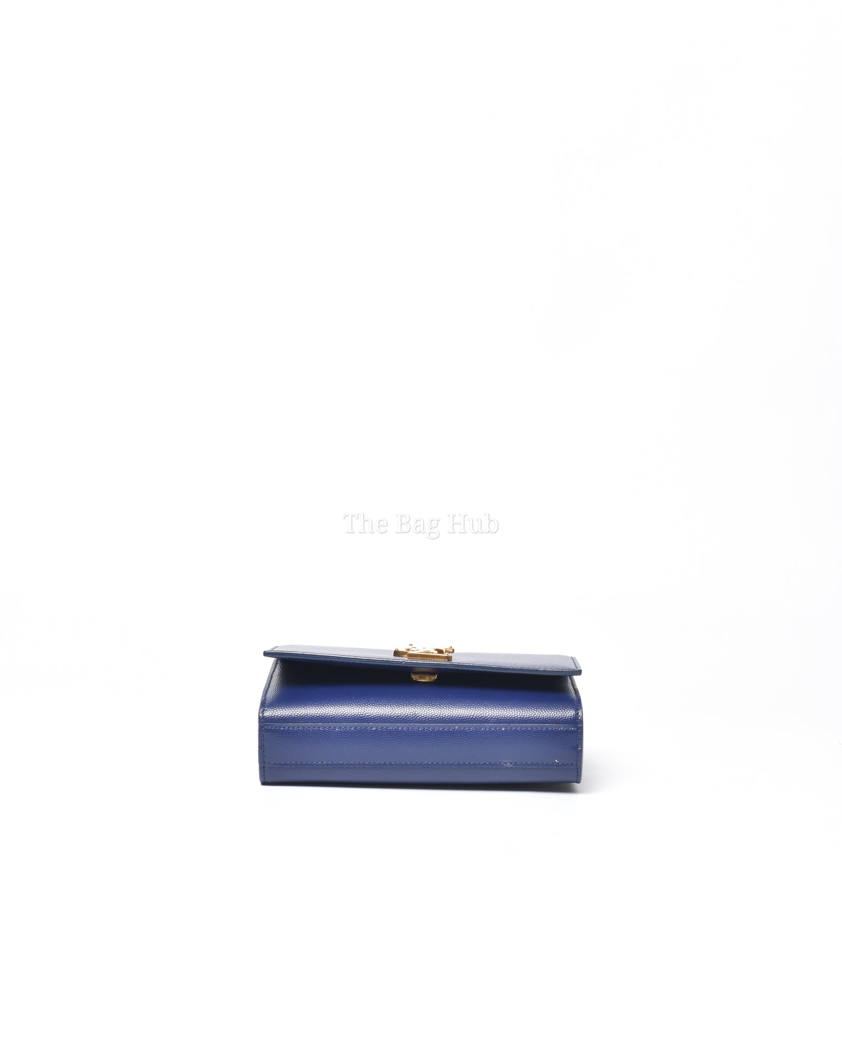 Saint Laurent Blue Grain Leather De Poudre Classic Kate Monogram Satchel  Small Bag