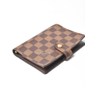 Louis Vuitton Damier Ebene Canvas Small Ring Agenda Cover