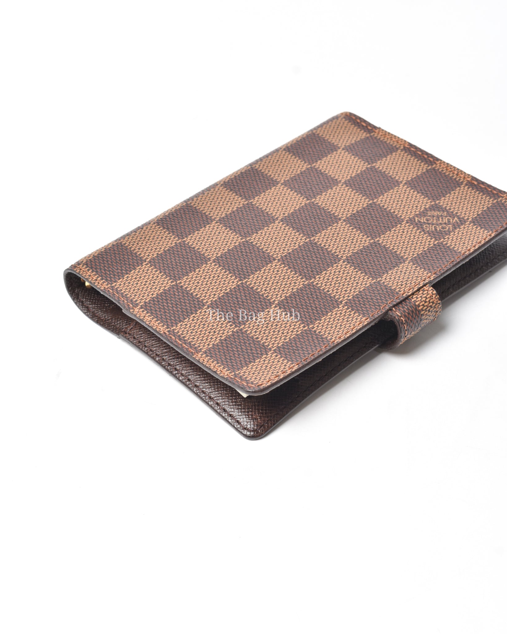 Louis Vuitton Damier Ebene Canvas Small Ring Agenda Cover