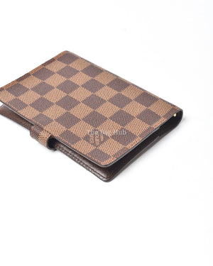 Louis Vuitton Damier Ebene Canvas Small Ring Agenda Cover