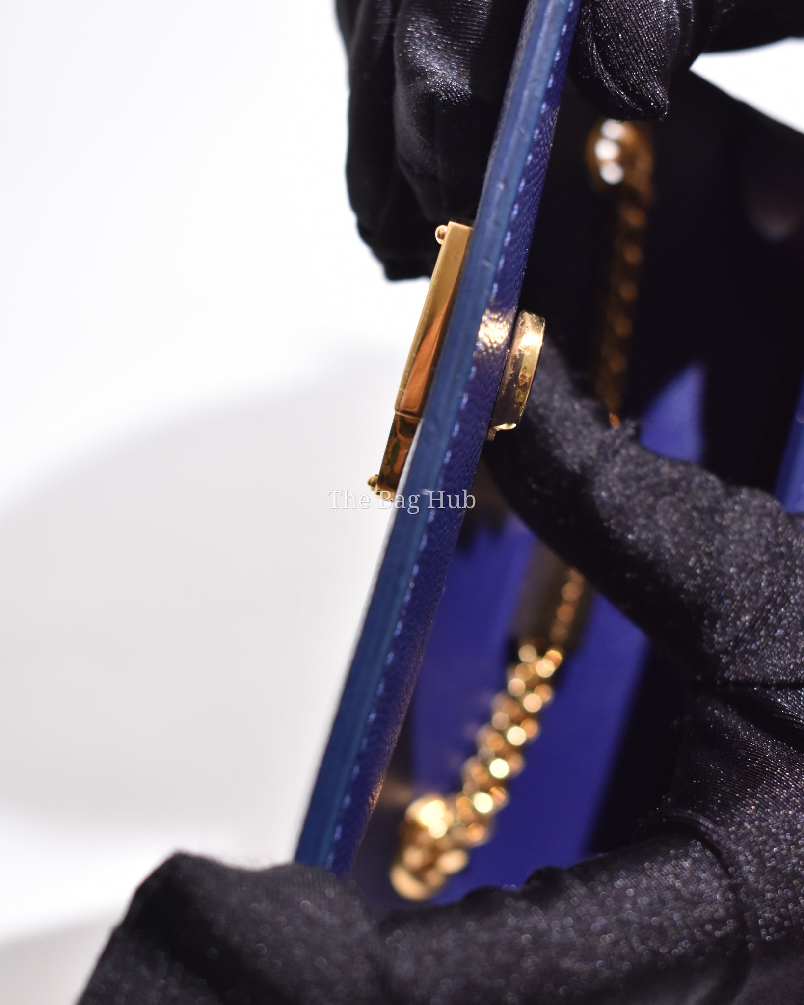 Saint Laurent Blue Grain Leather De Poudre Classic Kate Monogram Satchel  Small Bag