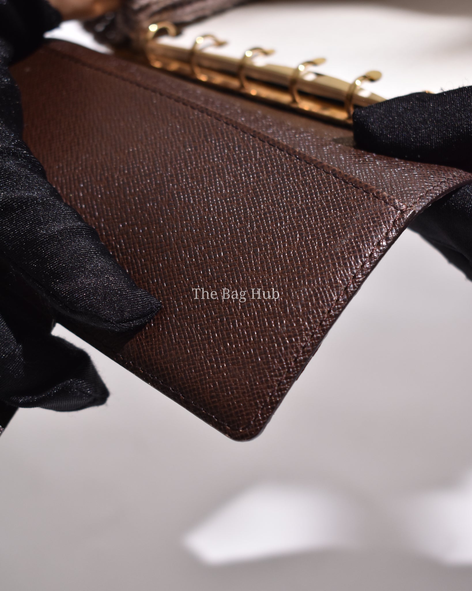 Louis Vuitton Damier Ebene Canvas Small Ring Agenda Cover