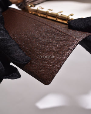 Louis Vuitton Damier Ebene Canvas Small Ring Agenda Cover