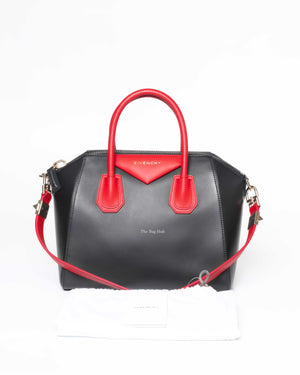 Givenchy Black/Red Small Antigona Bag GHW