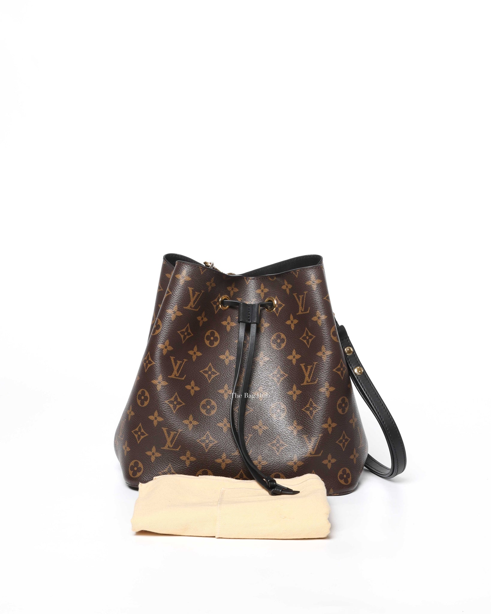 LOUIS VUITTON Monogram Neonoe MM Black 1236752  FASHIONPHILE