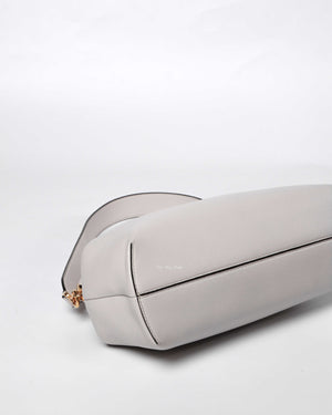 Fendi Light Gray Leather Fendi First Medium Bag