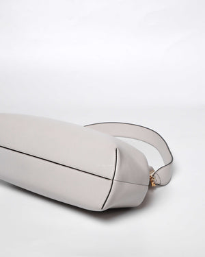 Fendi Light Gray Leather Fendi First Medium Bag