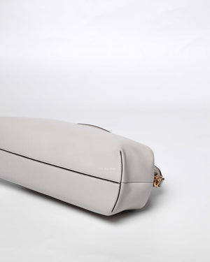Fendi Light Gray Leather Fendi First Medium Bag