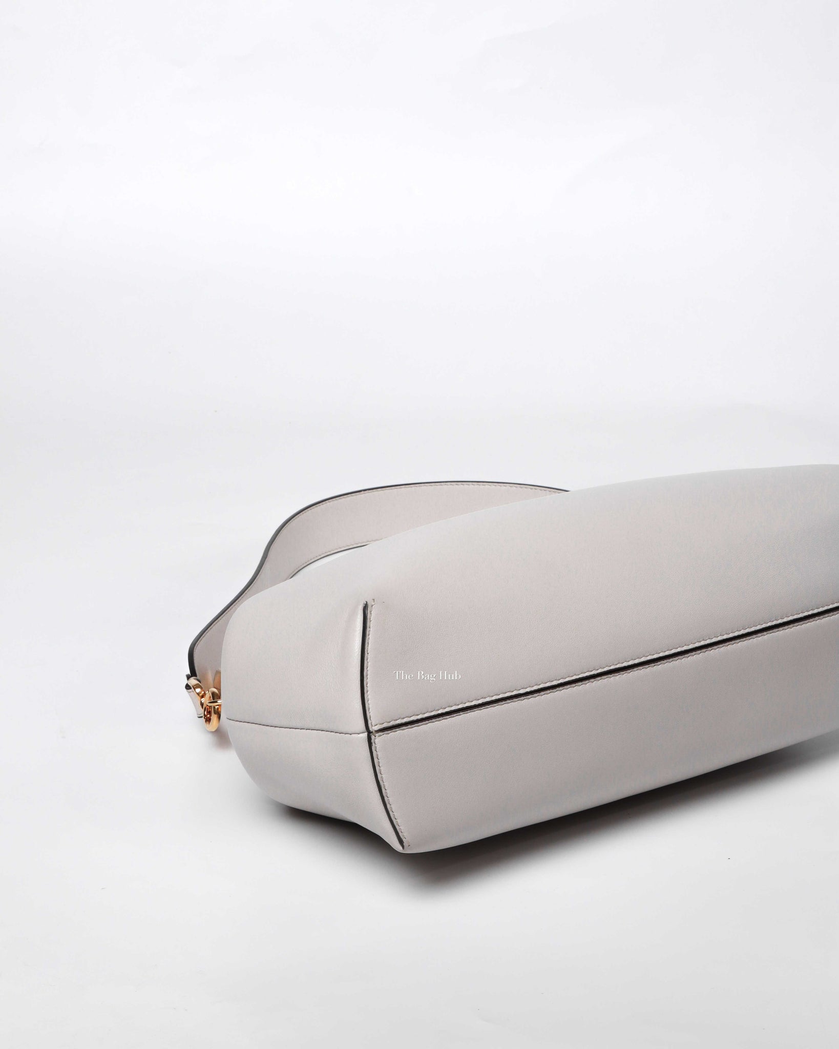 Fendi Light Gray Leather Fendi First Medium Bag