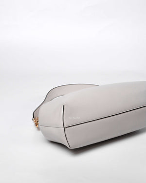 Fendi Light Gray Leather Fendi First Medium Bag