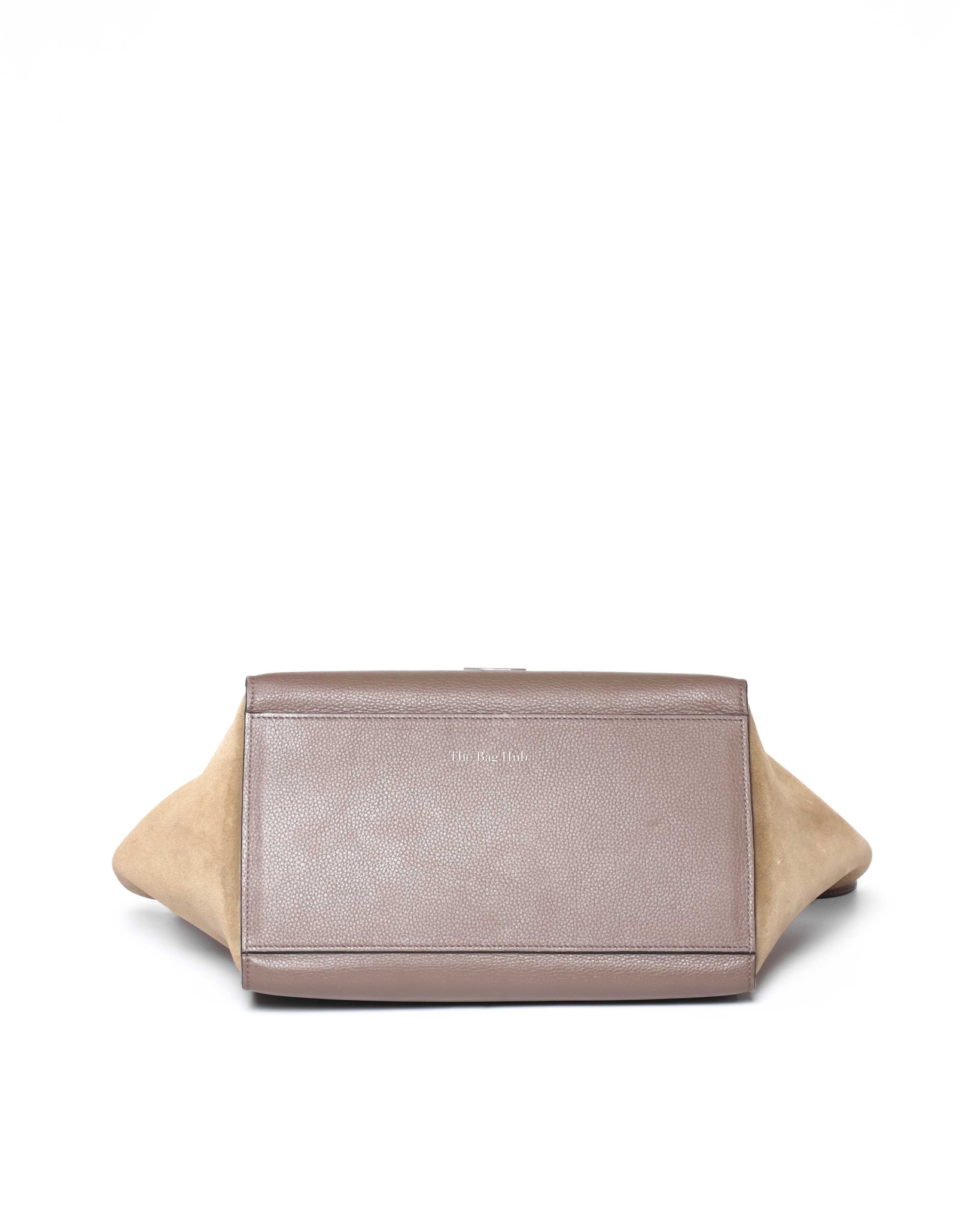 Celine Grey/Beige Drummed Leather/Suede Small Trapeze Bag