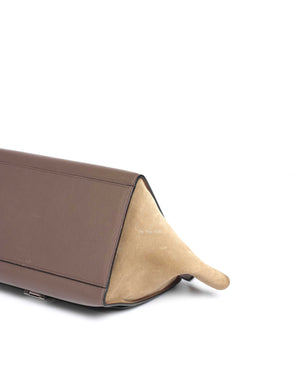 Celine Grey/Beige Drummed Leather/Suede Small Trapeze Bag