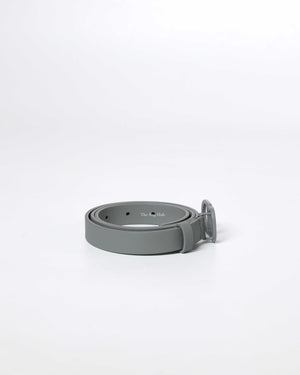 Dior Matte Grey Calfskin Saddle Belt 90CM