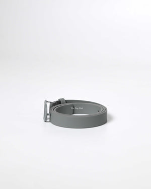 Dior Matte Grey Calfskin Saddle Belt 90CM