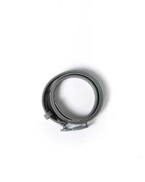 Dior Matte Grey Calfskin Saddle Belt 90CM