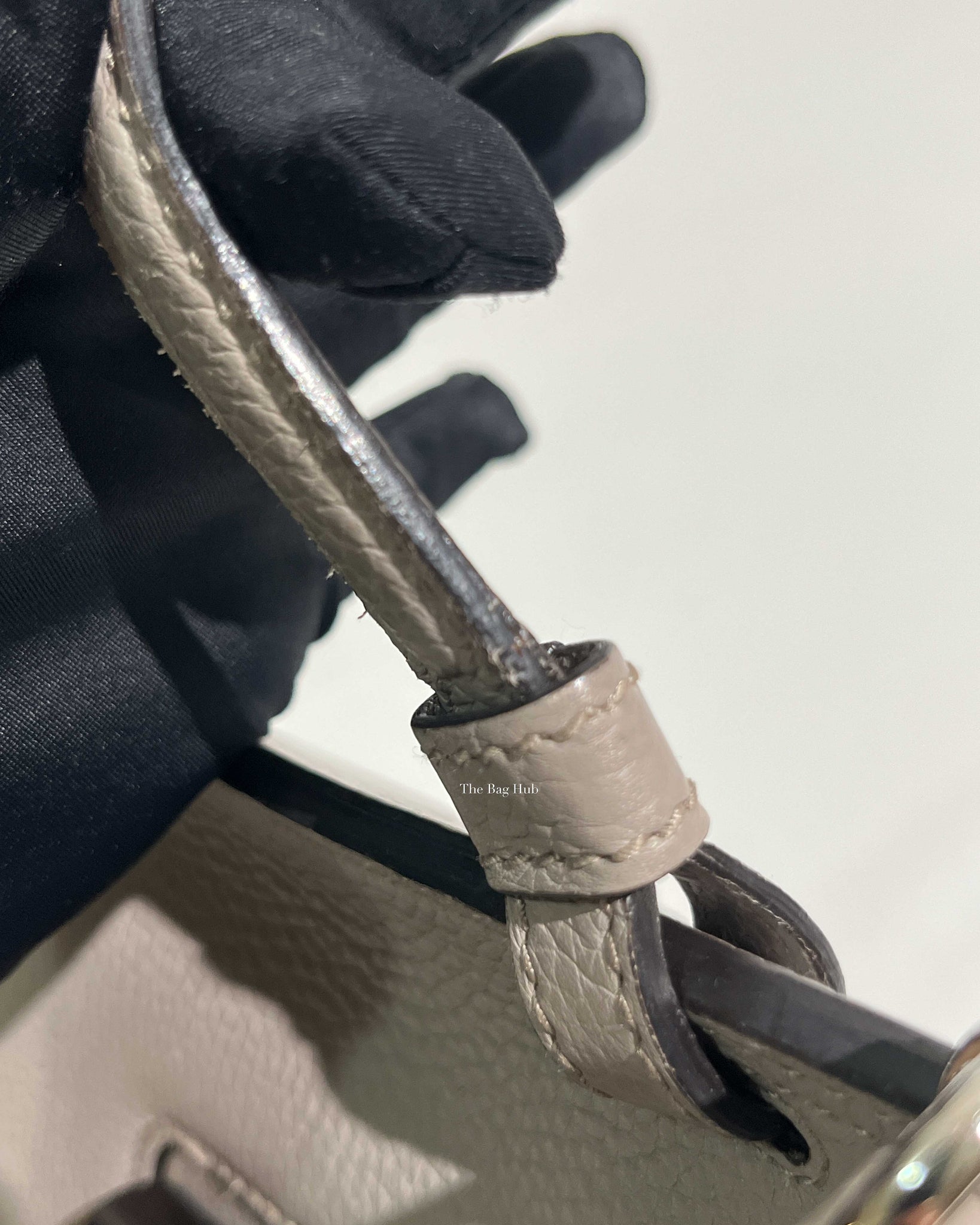 Gucci Gray Leather Bamboo Daily Top Handle Small Bag