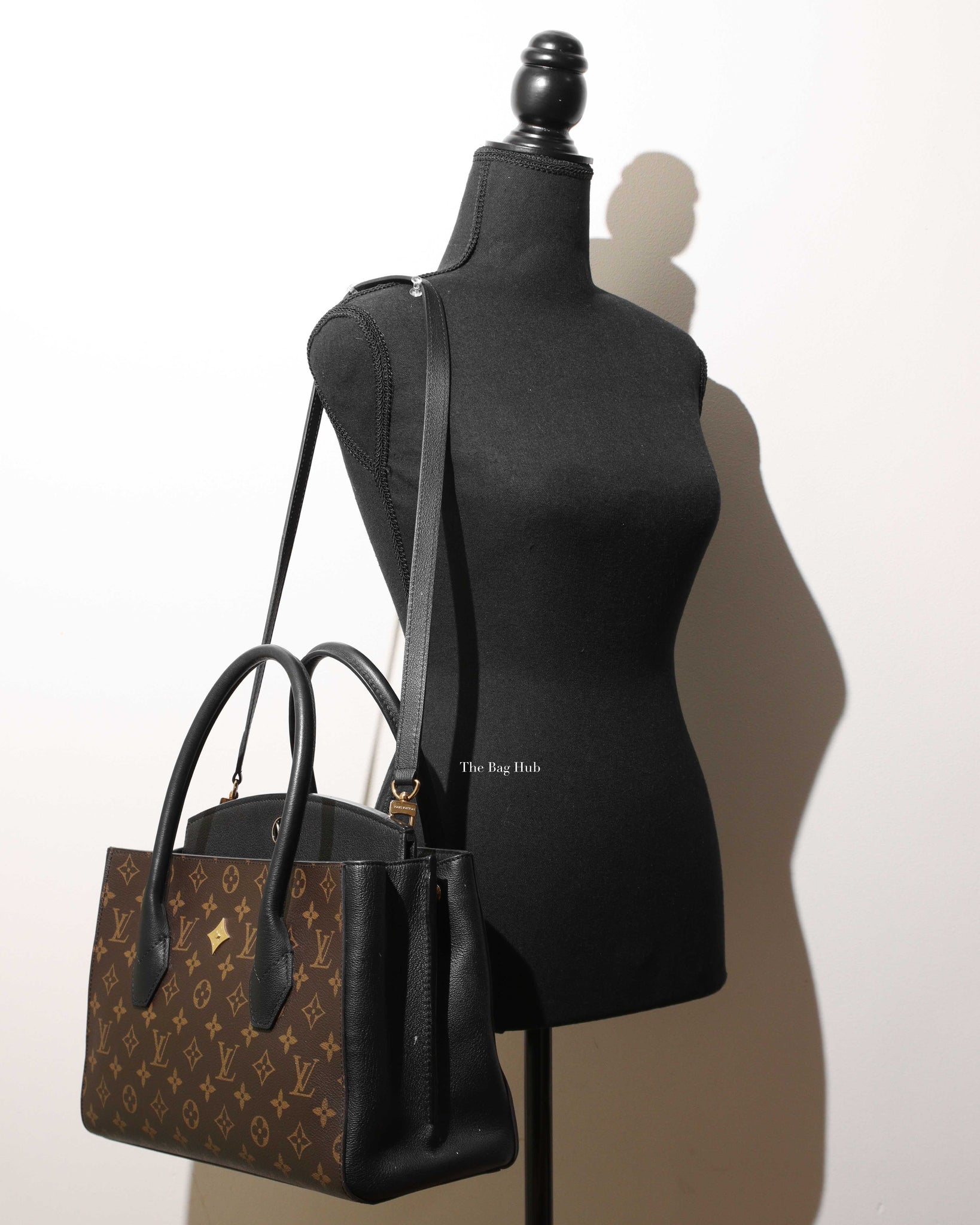 Louis Vuitton Monogram/Black Florine Bag-12