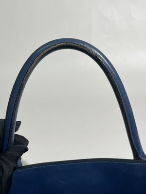 Prada Blue Saffiano Leather Monochrome Bag