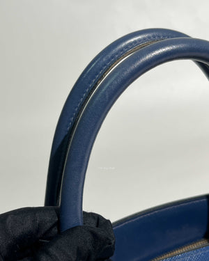 Prada Blue Saffiano Leather Monochrome Bag