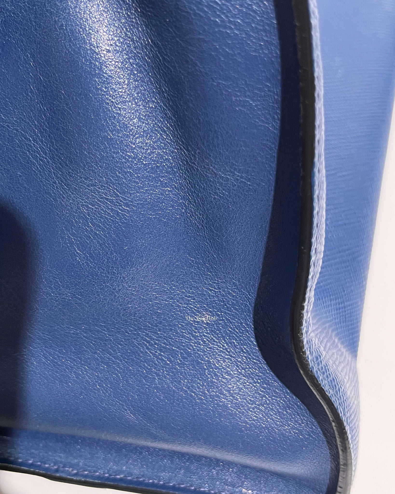 Prada Blue Saffiano Leather Monochrome Bag