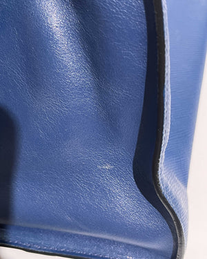 Prada Blue Saffiano Leather Monochrome Bag