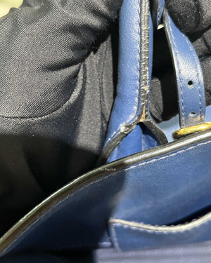 Prada Blue Saffiano Leather Monochrome Bag