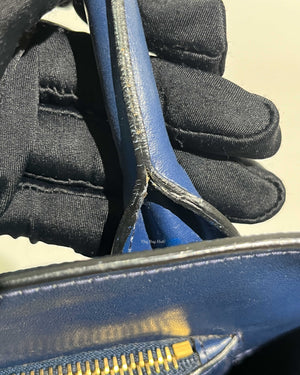 Prada Blue Saffiano Leather Monochrome Bag